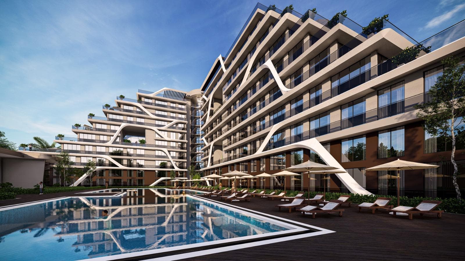 Levent Ofis Kulesi — İnşaat ve Cephe Galerisi - Levent Ofis Kulesi'nin çelik strüktür montajı, curtain wall giydirme ve ortak alan bitişini…