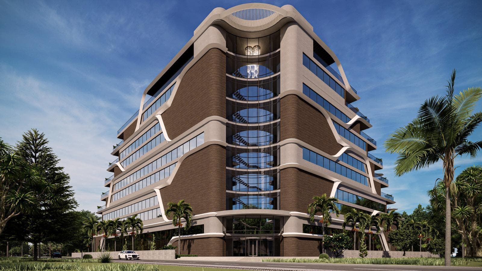 Levent Ofis Kulesi — İnşaat ve Cephe Galerisi - Levent Ofis Kulesi'nin çelik strüktür montajı, curtain wall giydirme ve ortak alan bitişini…