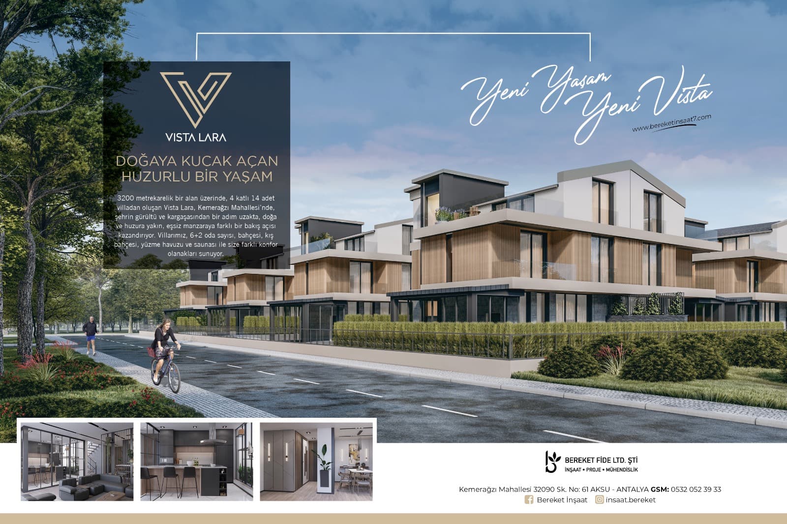 Vista Lara Villas — Vista Construction villa project, Antalya Kemerağzı